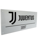 Juventus plaat 1897 wit 40 x 18 cm